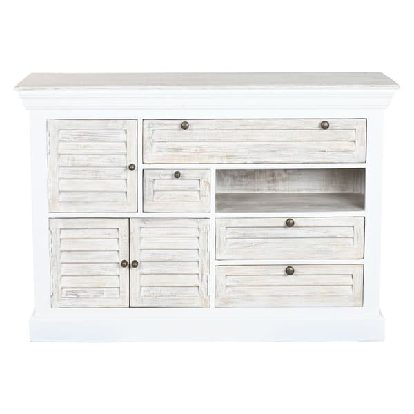 Lipasto Home ESPRIT Valkoinen Käytetty 115 x 40 x 80 cm