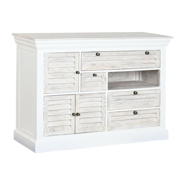 Lipasto Home ESPRIT Valkoinen Käytetty 115 x 40 x 80 cm