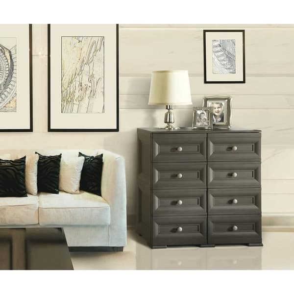 Commode Tontarelli Omnimodus med Två Stora lådor och Fyra Halvbredslådor Kräm 79 x 43 x 85,5 cm
