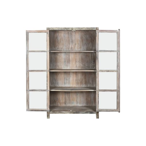 Skjermstativ Home ESPRIT Hvit Brun Resikulert Tre 100 x 40 x 180 cm