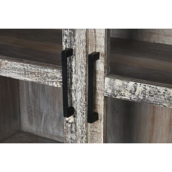 Skjermstativ Home ESPRIT Hvit Brun Resikulert Tre 100 x 40 x 180 cm