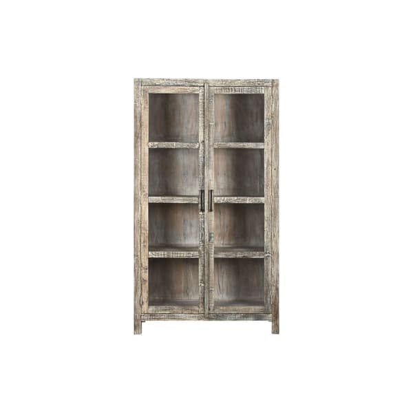 Skjermstativ Home ESPRIT Hvit Brun Resikulert Tre 100 x 40 x 180 cm