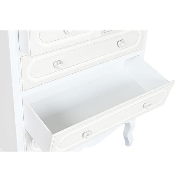 Lipasto Home ESPRIT Valkoinen Beige Romanttinen 80 x 42 x 105 cm