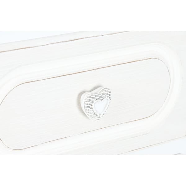 Lipasto Home ESPRIT Valkoinen Beige Romanttinen 80 x 42 x 105 cm