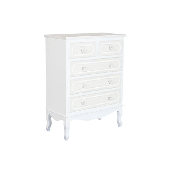 Lipasto Home ESPRIT Valkoinen Beige Romanttinen 80 x 42 x 105 cm