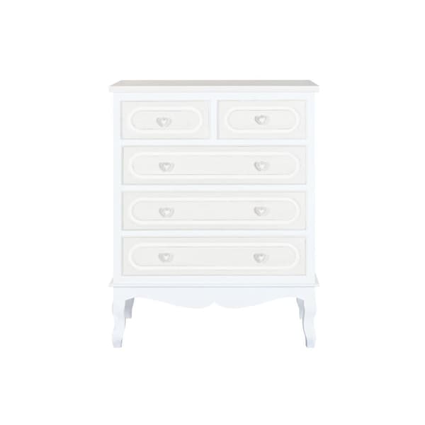 Lipasto Home ESPRIT Valkoinen Beige Romanttinen 80 x 42 x 105 cm