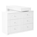 Miniatyrbild 6 av 11: Sminkbord med LED-belysning 105x40x80 cm - med 7 lådor - med förvaringsfack - vit