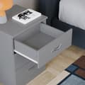 Miniatyrbild 3 av 4: Vida designar sovrums byrå - 3331468 - Riano byrå, Metall, Grå, H 56cm x B 40cm x D 36cm