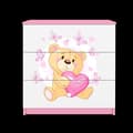 Miniatyrbild 2 av 4: Rosa baby byrå med fjärilar - Kocot Kids - Babydreams - Från 0 månader - Trä