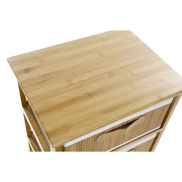 Byrå DKD Home Decor Naturell Bambu Paulowniaträ 42 x 32 x 81 cm