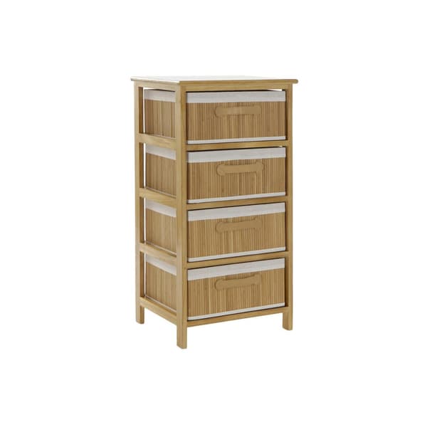 Byrå DKD Home Decor Naturell Bambu Paulowniaträ 42 x 32 x 81 cm