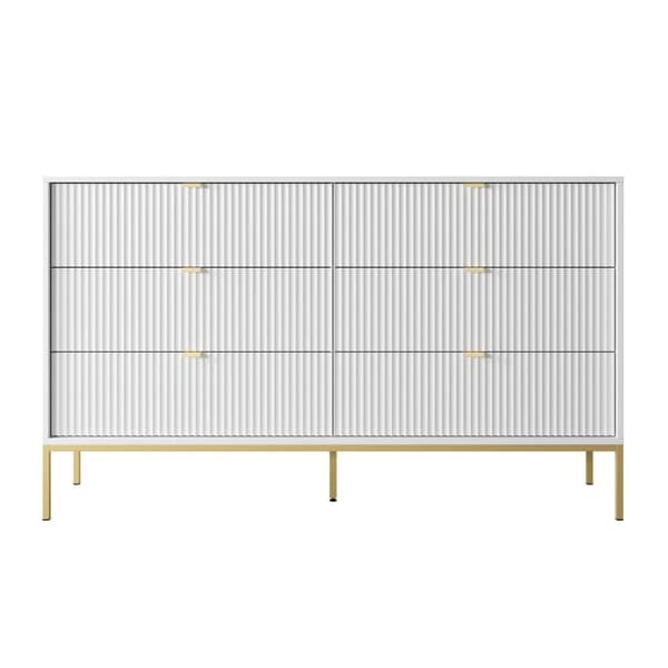 FURNLUX LIPASTO AVON VALKOINEN & KULTA 154CM