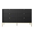 Pikkukuva 3 / 5: FURNLUX LIPASTO AVON MUSTA & KULTA 154CM