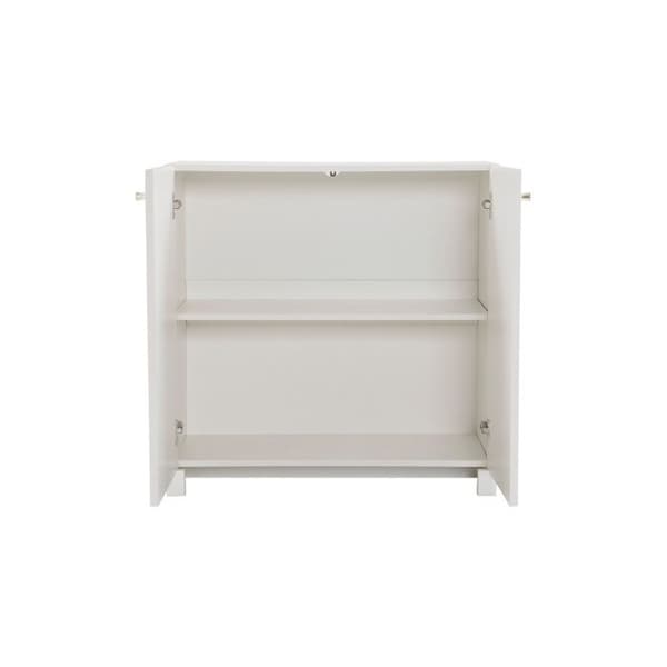 Skåp, Kommod, , Skåp med 2 dörrar, Högskåp, Golvskåp, Kräm-Vit, Mått: 80 x 40 x 80 cm