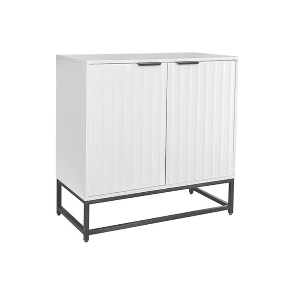 Moderna buffé med 2 dörrar, förvaring på ben: L 80/T40/H 80 cm