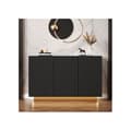 Miniatyrbild 1 av 2: Kommod LED Modern design Matbord med belysning Svart marmor Utomhus Intelligent vardagsrumsförvaringsskåp