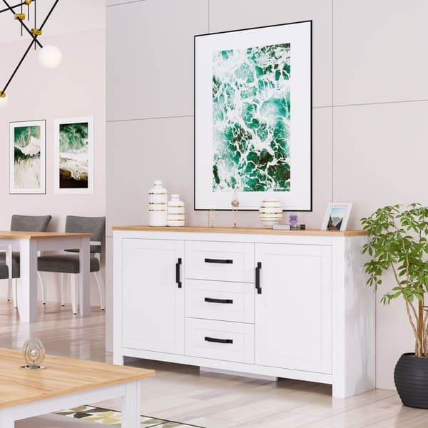 Kommode, 150x89.5x41 cm, Hvid