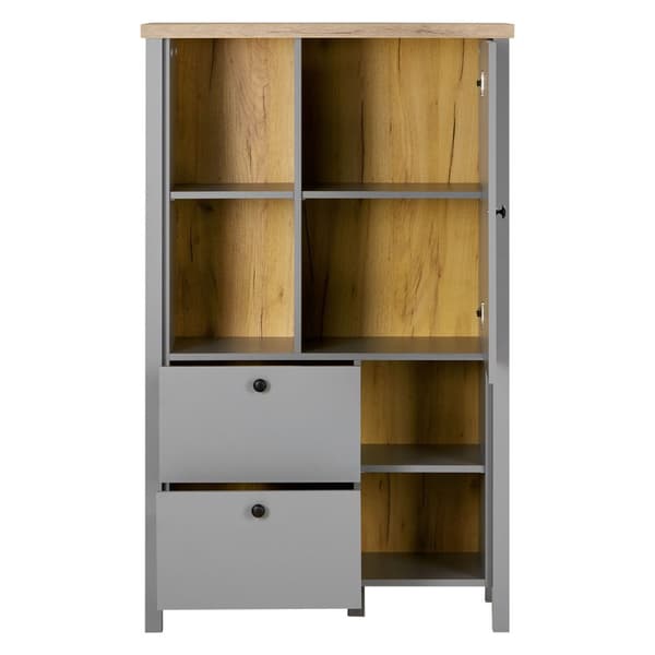 Highboard Sideboard, 85x139x38 cm, Grå