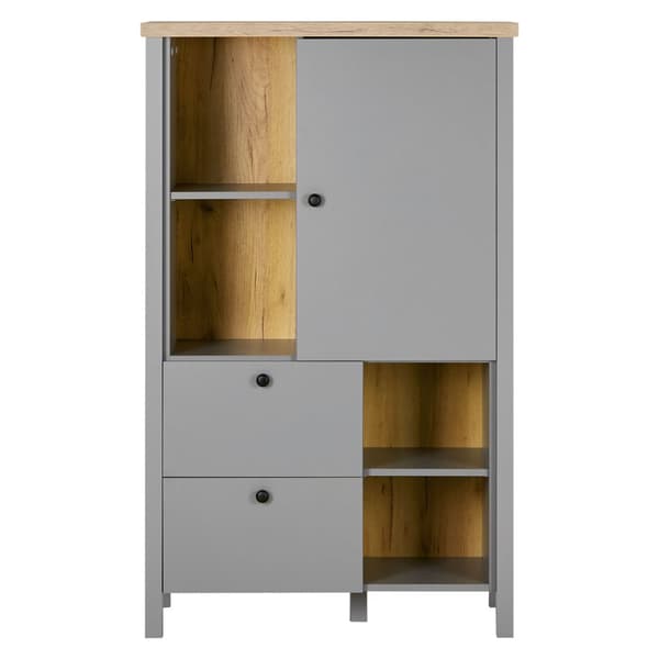 Highboard Sideboard, 85x139x38 cm, Grå