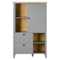 Miniatyrbillede 11 af 11: Highboard Sideboard, 85x139x38 cm, Grå