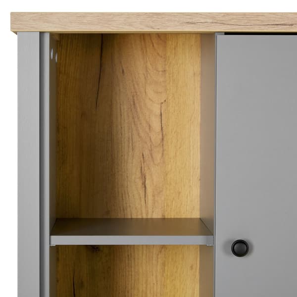 Highboard Sideboard, 85x139x38 cm, Grå