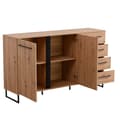 Miniatyrbillede 3 af 9: Sideboard Kommode, 159x92.5x42 cm, Sort