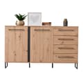 Miniatyrbillede 5 af 9: Sideboard Kommode, 159x92.5x42 cm, Sort