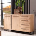 Miniatyrbillede 9 af 9: Sideboard Kommode, 159x92.5x42 cm, Sort