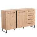 Miniatyrbillede 1 af 9: Sideboard Kommode, 159x92.5x42 cm, Sort