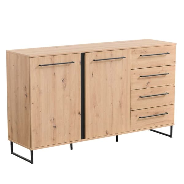 Sideboard Kommode, 159x92.5x42 cm, Sort