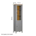 Miniatyrbillede 5 af 11: Udstillings Highboard Skab, 55x200x38 cm, Grå