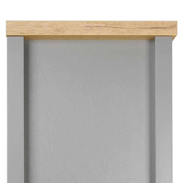 Udstillings Highboard Skab, 55x200x38 cm, Grå