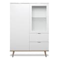 Miniatyrbillede 5 af 8: Highboard Sideboard Skab, 100x140x40 cm, Hvid