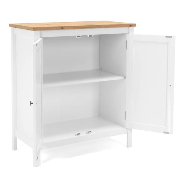 Sidobord Kommod, 80x90x40 cm, Vit