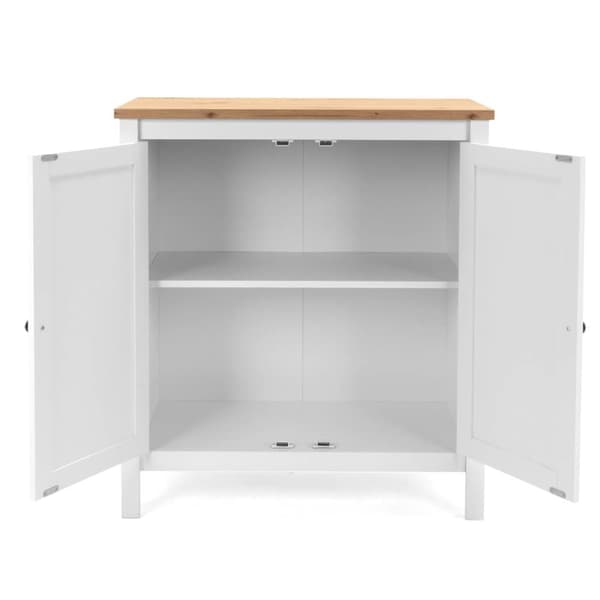 Sidobord Kommod, 80x90x40 cm, Vit