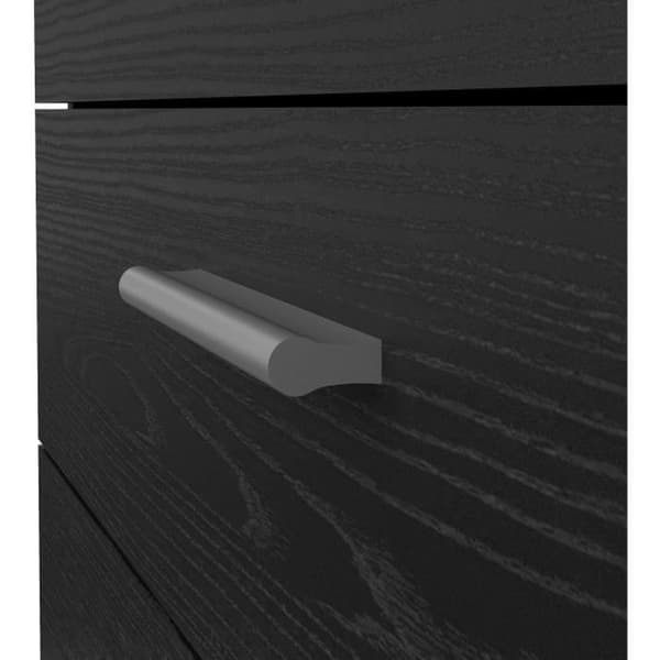 Byrå - 4 lådor - Svart - L80,2 x D40,25 x H68,1 cm