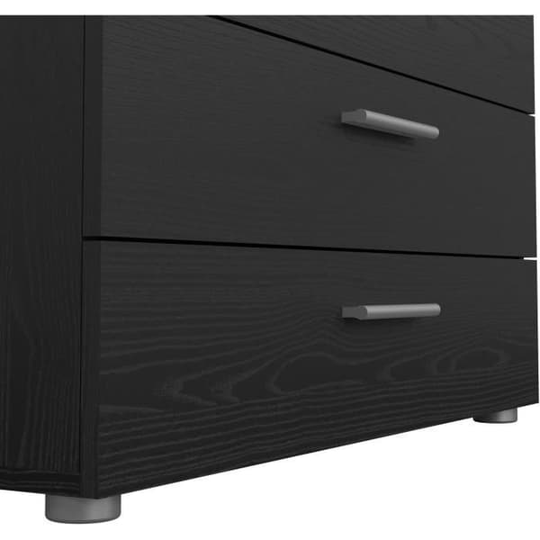 Byrå - 4 lådor - Svart - L80,2 x D40,25 x H68,1 cm