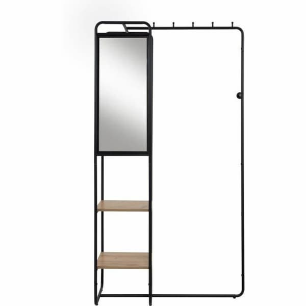 Mottagare Svart 100 x 185 x 37 cm