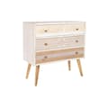 Miniatyrbild 1 av 7: Kommod DKD Home Decor Gran Naturell Bomull Vit (80 x 35 x 80 cm)