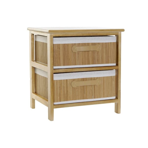 Byrå DKD Home Decor Naturell Bambu Paulowniaträ 42 x 32 x 45 cm