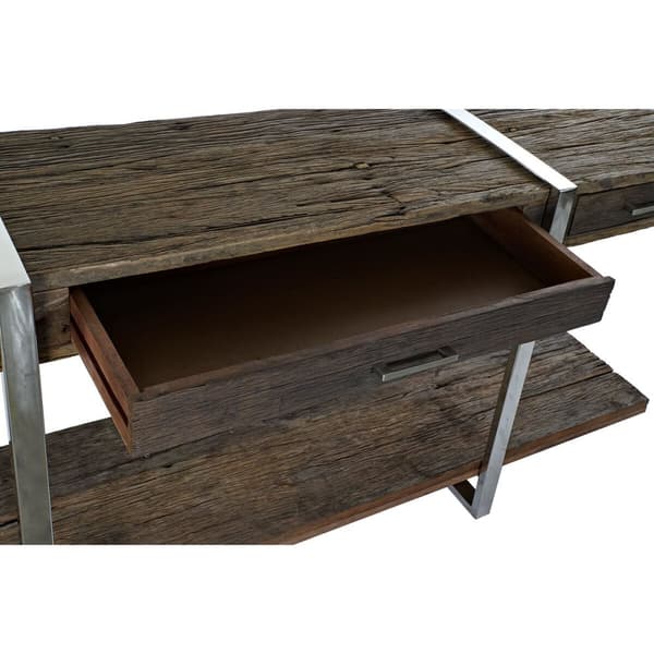 Hallbord DKD Home Decor Brun Sølvfarvet 180 x 44 x 75 cm
