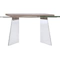 Miniatyrbillede 5 af 6: Hallbord DKD Home Decor Gennemsigtig Lysegrå 120 x 40 x 76 cm