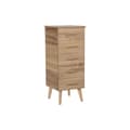 Miniatyrbillede 1 af 6: Kommode DKD Home Decor Gylden Lys brun Træ Paulonia træ Træ MDF Scandi 45 x 40 x 100 cm 42 x 40 x 100 cm