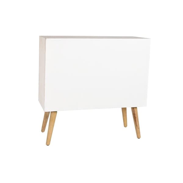 Kommode DKD Home Decor Gran Natur Bomuld Hvid (80 x 35 x 80 cm)