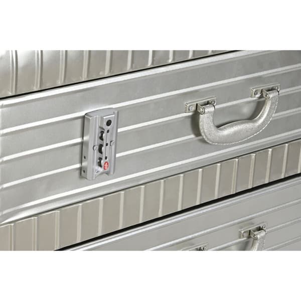 Kommode Home ESPRIT Sølvfarvet Metal Træ MDF Vintage 80 x 39 x 82 cm