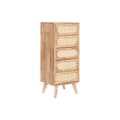 Miniatyrbillede 1 af 6: Kommode Home ESPRIT Natur Metal Gummitræ 40 x 30 x 78 cm