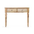 Miniatyrbillede 3 af 4: Entrebord med 2 skuffer Gift Decor 33 Hvid Brun 98 x 77 x 42 cm Ark