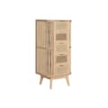 Miniatyrbillede 1 af 7: Kommode Home ESPRIT Gylden Natur Gran 48 x 35 x 105 cm