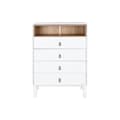 Miniatyrbillede 8 af 10: Kommode Home ESPRIT Hvid Natur polypropylen Træ MDF 80 x 40 x 117 cm