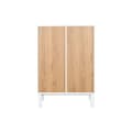 Miniatyrbillede 9 af 10: Kommode Home ESPRIT Hvid Natur polypropylen Træ MDF 80 x 40 x 117 cm